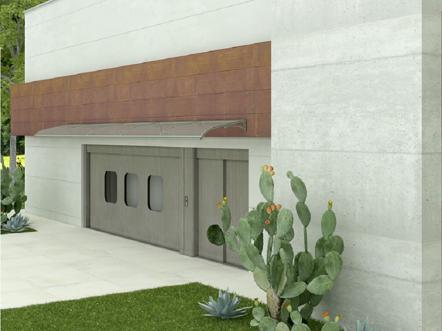 TETTOIE PER PORTONI INGRESSO